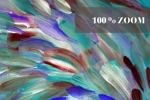 Blue Flowers - Acrylic Digital Paper: A Creative Resource for Designers and Artists