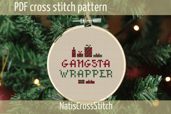 Gangsta Wrapper Cross Stitch Pattern: A Creative Way to Bring Christmas Cheer
