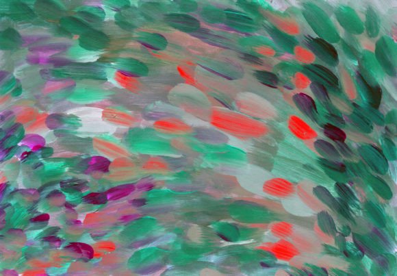 Green Acrylic Oil Painting Texture