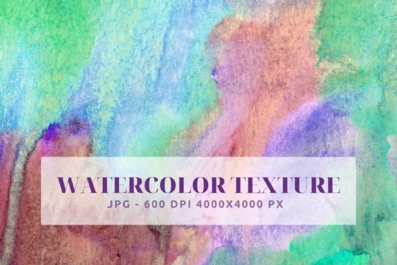 Green Brown Watercolor Digital Paper