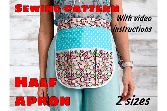 Half Apron with Pockets Pattern