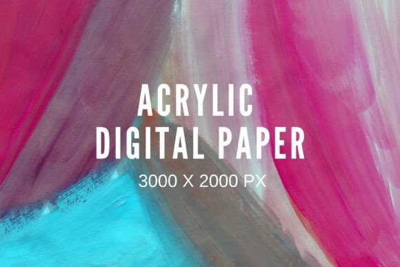 Pink Blue Acrylic Digital Texture