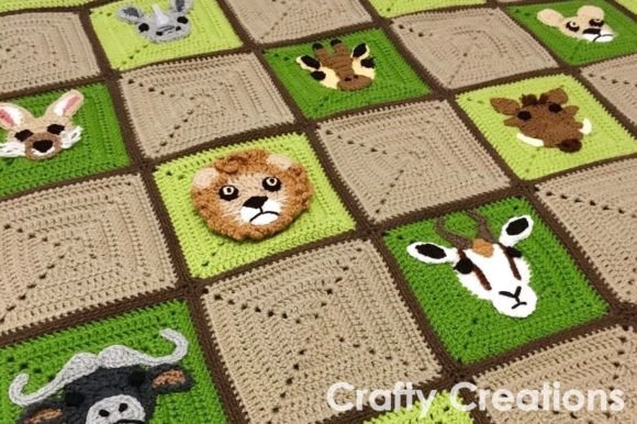 South African Safari Blanket: A Unique Crochet Project for Animal Lovers